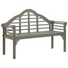 vidaXL Garden Bench Grey Wash 135 cm Solid Acacia Wood