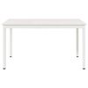 vidaXL Dining Table White 140 x 80 x 75 cm Solid Pine Wood