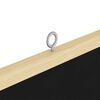 vidaXL Bulletin Board Folding Black 80 x 80 x 1.4 cm Solid pine wood
