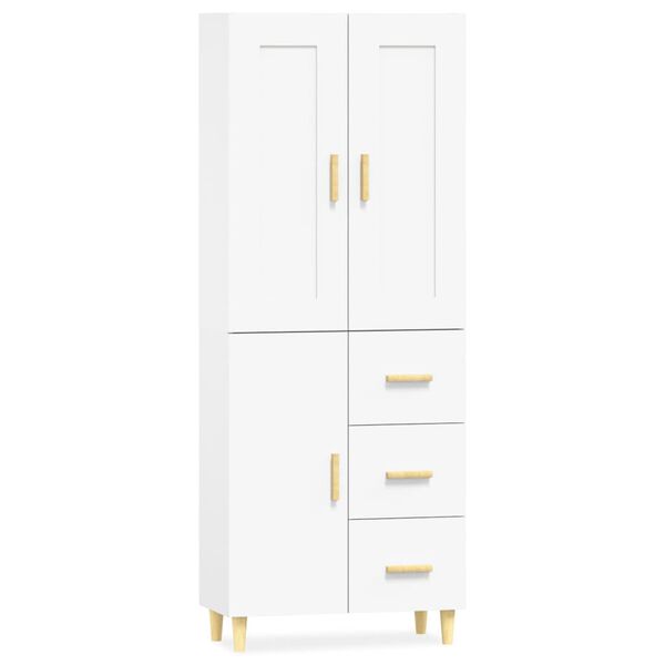 vidaXL Highboard White Engineered Wood