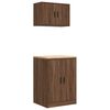 vidaXL Garage Cabinets 2 pcs Brown Oak Engineered Wood
