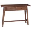 vidaXL Desk with Drawer Brown 110 x 30 x 79 cm Solid Mahogany Wood