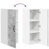 vidaXL Kitchen Cabinet Kalmar 2 pcs Concrete Grey 30 x 31 x 80 cm