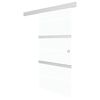 vidaXL Sliding Door with Soft Stops ESG Glass and Aluminium 90x205 cm