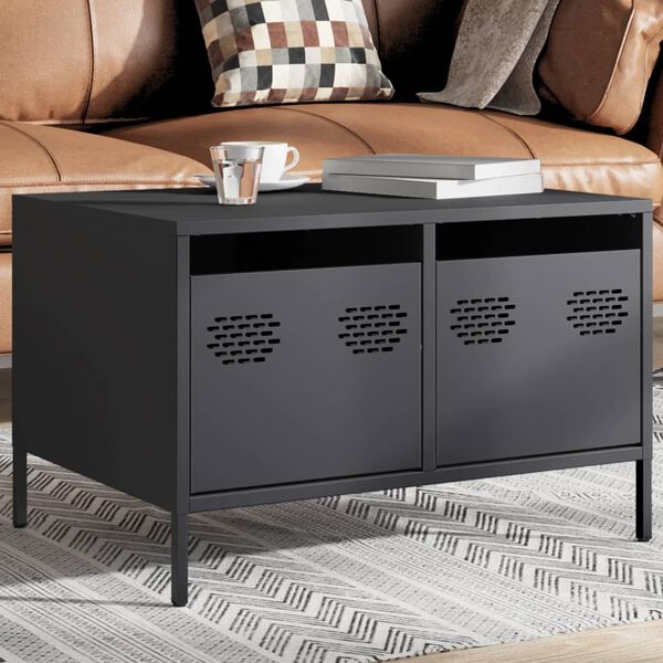 vidaXL TV Cabinet Anthracite 68x50x43.5 cm Cold-rolled Steel