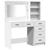 vidaXL Dressing Table White 78.5 x 41 x 135 cm Engineered wood