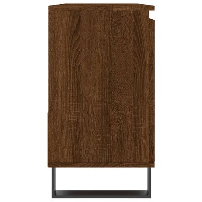 vidaXL Bathroom Cabinet Brown Oak 65x33x60 cm Engineered Wood