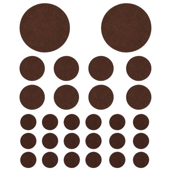 vidaXL Felt Floor Protectors 72 pcs