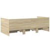 vidaXL Daybed with Drawers without Mattress Sonoma Oak 90x190 cm Single
