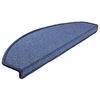 vidaXL Stair Mats 10 pcs 65x24x4 cm Blue Half Round Large
