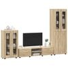 vidaXL TV Cabinet Set with Drawer FLORIN Sonoma Oak Engineered Wood