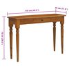 vidaXL Console Table 110x30x75 cm Solid Mahogany Wood