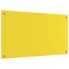 vidaXL Kitchen Backsplash 2 pcs Yellow 90 x 50 cm Tempered Glass