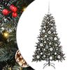 vidaXL Artificial Christmas Tree with 150 LEDs with Stand Green 120 cm