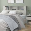vidaXL Headboard Cabinet Concrete Grey 200x18.5x104.5 cm