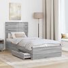 vidaXL Bed Frame with Drawer with Headboard Manual Engineered Wood