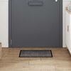 vidaXL Door Mat Light Grey 60 x 40 x 1.2 cm Teddy Fabric