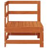 vidaXL Garden Corner Sofa Solid Pine Wood Wax Brown 62 x 62 x 70.5 cm