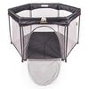 DERYAN Portable PlayPen 135x135x75 cm Black