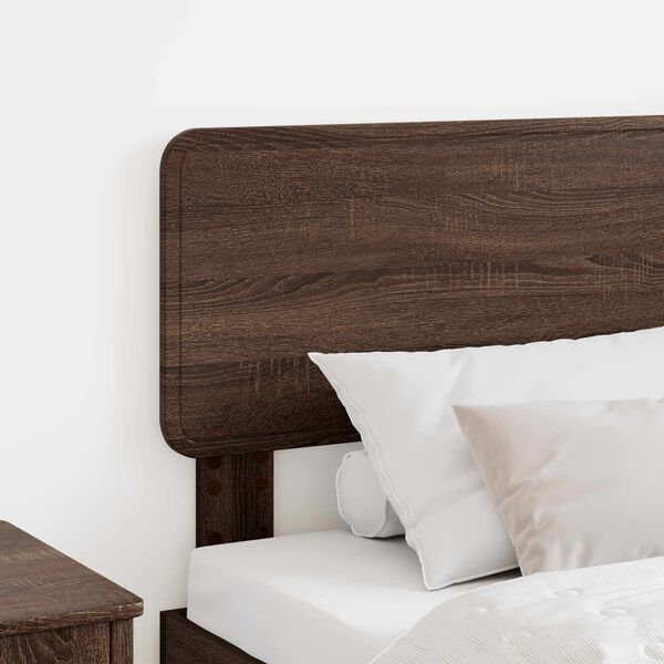 vidaXL Headboard with Headboard Brown Oak 75 cm Engineered wood