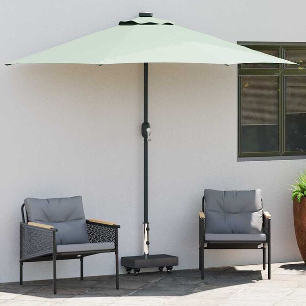 vidaXL Parasol Base Black 45 x 25 x 45 cm Granite and Steel