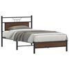 vidaXL Bed Frame without Mattress Brown Oak 100x190 cm Engineered Wood