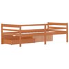 vidaXL Bed Frame with Storage without Mattress Honey Brown 90x200 cm