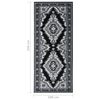 vidaXL Runner Rug BCF Black 100x250 cm