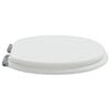 vidaXL Toilet Seat 2 pcs White 44 x 38 cm MDF board