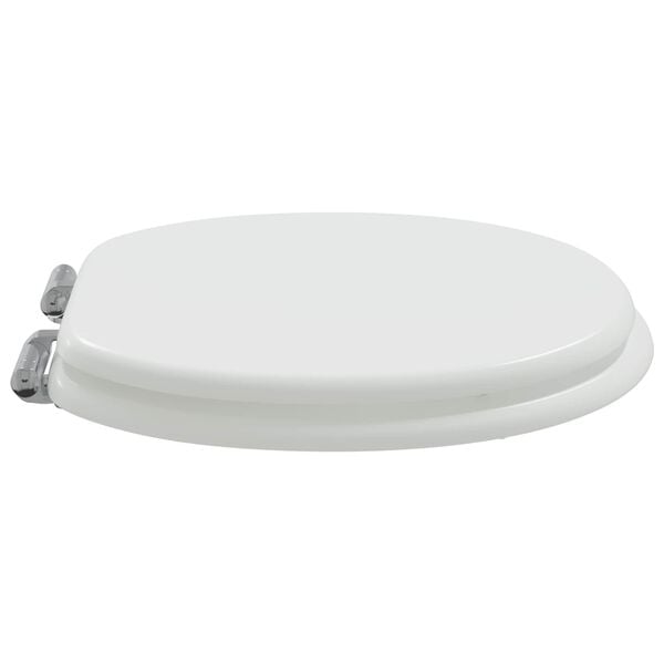 vidaXL Toilet Seat 2 pcs White 44 x 38 cm MDF board