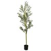 vidaXL Artificial Olive Tree 800 Leaves 200 cm Green