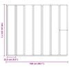 vidaXL Bath Screen Folding Frosted 168 x 140 cm Aluminium & PP Panel