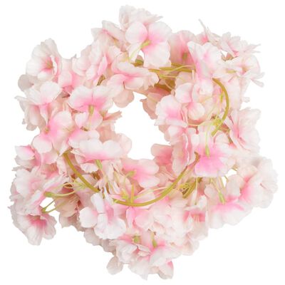 vidaXL Artificial Flower Garlands 6 pcs Light Pink 180 cm