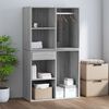 vidaXL Dressing Cabinet Grey Sonoma 80x40x65 cm Engineered Wood