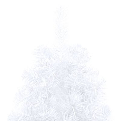 vidaXL Artificial Half Christmas Tree with Stand White 240 cm PVC
