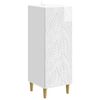 vidaXL Sideboard High Gloss White 33 x 34.5 x 90 cm Engineered Wood