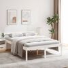 vidaXL Senior Bed without Mattress White 140x190cm Solid Wood Pine