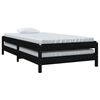 vidaXL Stack Bed without Mattress Black 80x200 cm Solid Wood Pine