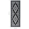 vidaXL Runner Rug BCF Black 80x200 cm