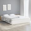 vidaXL Bed Frame without Mattress White Solid Wood 160x200 cm