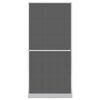 vidaXL Hinged Insect Screen Manual White and Black 100 x 215 cm
