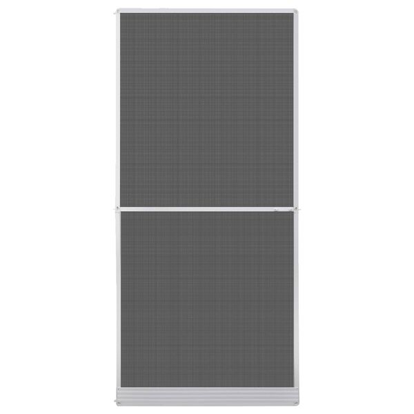 vidaXL Hinged Insect Screen Manual White and Black 100 x 215 cm
