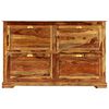 vidaXL Shoe Cabinet 140x35x90 cm Solid Acacia Wood