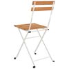 vidaXL Folding Bistro Chairs 6 pcs Solid Wood Acacia and Steel