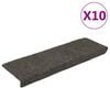 vidaXL Carpet Stair Tread | Set of 10 | Anthracite