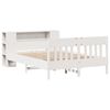 vidaXL Bookcase Bed without Mattress White 140x190cm Solid Wood Pine