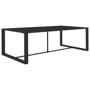 vidaXL Outdoor Dining Table | Anthracite | Powder-coated aluminium | Medium