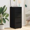 vidaXL Storage Cabinet Black 40 x 48 x 105 cm Engineered Wood