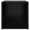vidaXL TV Cabinet Set 2 pcs Black 37 x 35 x 37.5 cm Engineered Wood