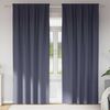 vidaXL Blackout Curtains with Rings 2 pcs Anthracite 260 x 140 cm